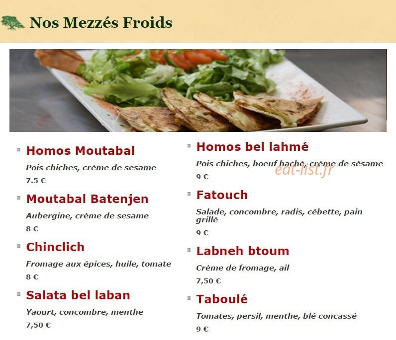 Villa Mont Liban — carte page 2