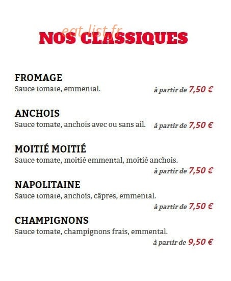 Pizza Pépone — carte page 1