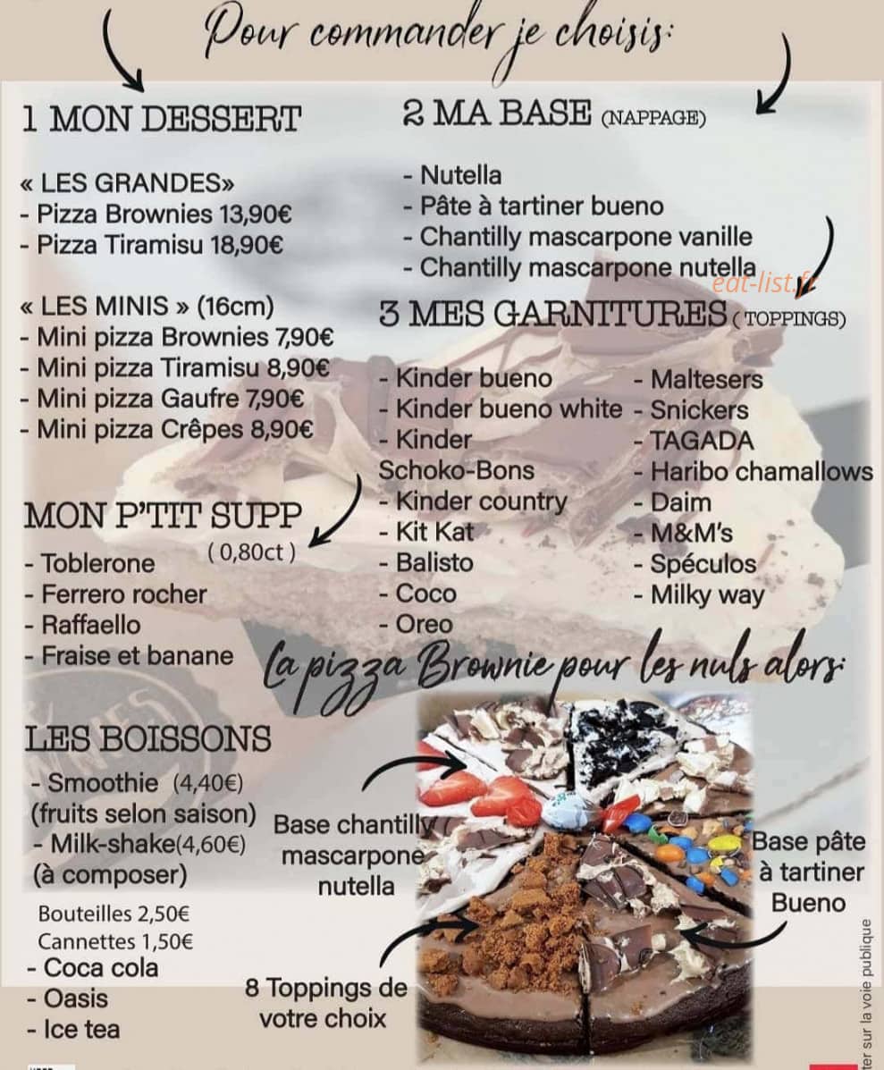 Be Brownies — carte page 1