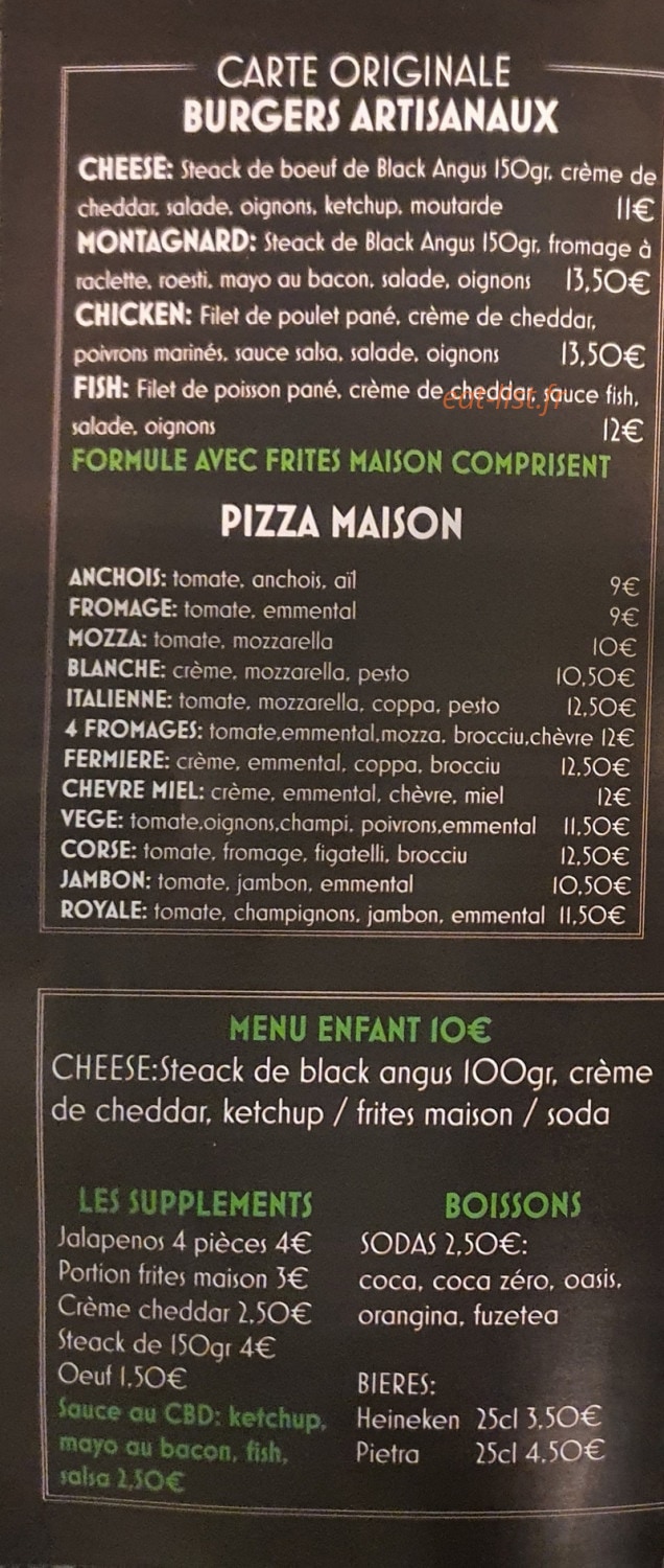 Happy's Kitchen — carte page 2