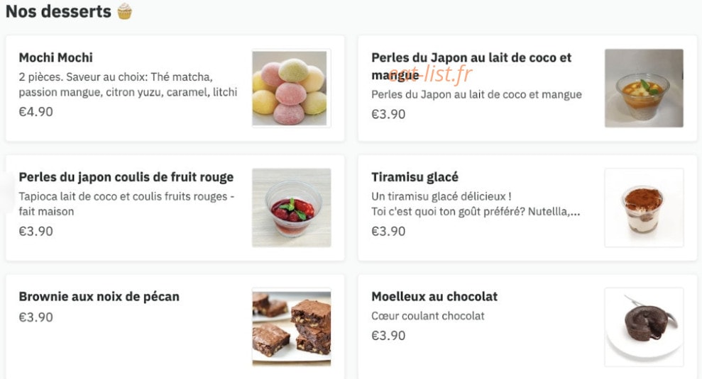 Hello Kitchen — carte page 2