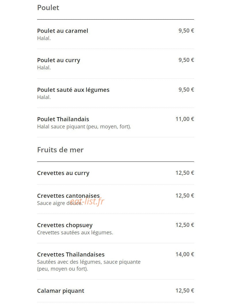 L'Orchidée — carte page 3