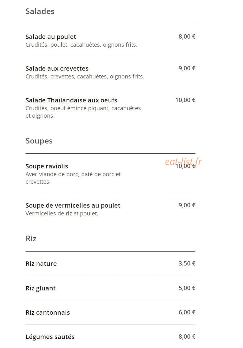 L'Orchidée — carte page 5