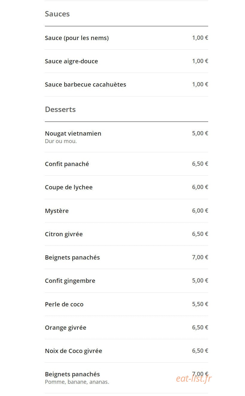 L'Orchidée — carte page 7
