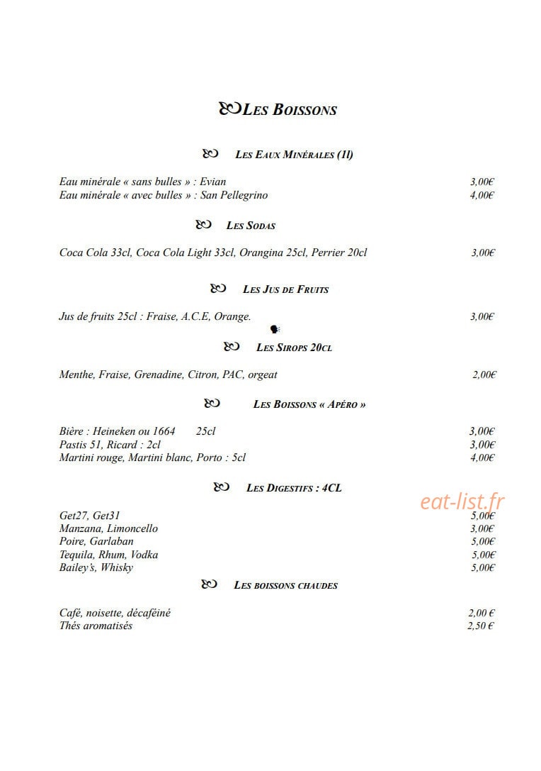 O Very Table — carte page 5