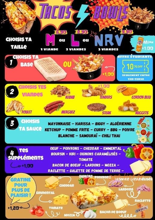 Tacos Times — carte page 2