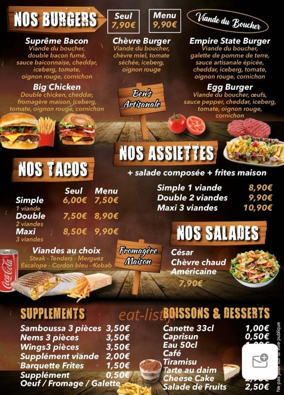 Vivaux Grill — carte page 2