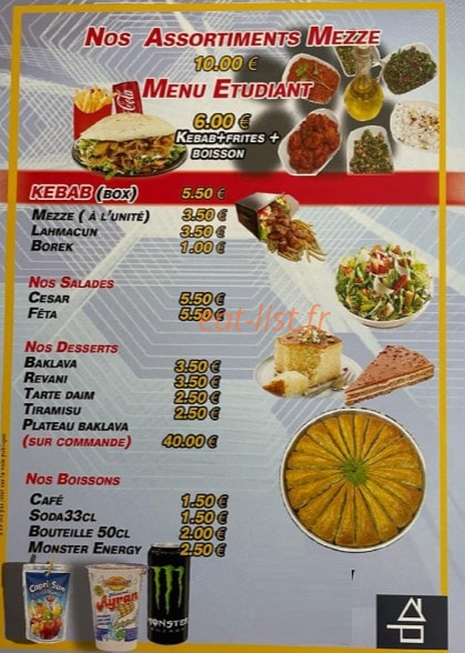 Doy Doy Kebab — carte page 2
