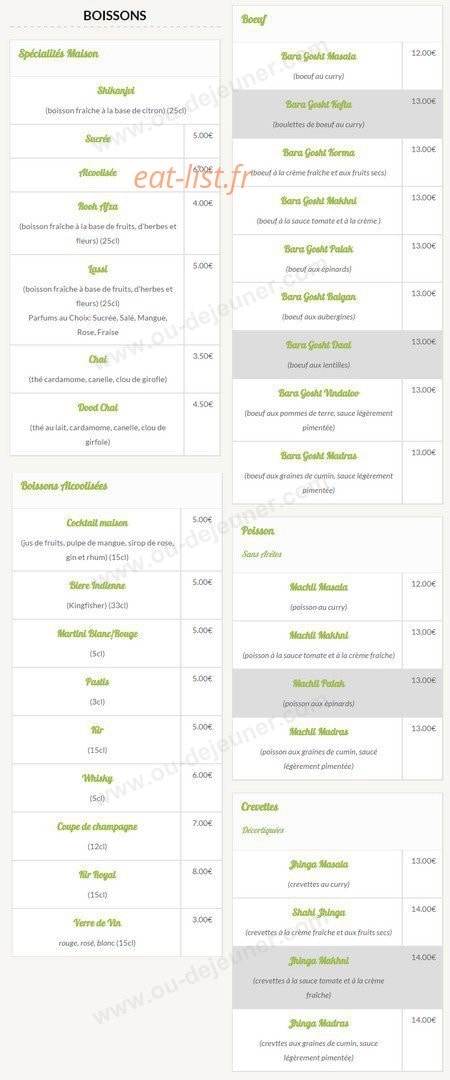 Le Thali — carte page 2