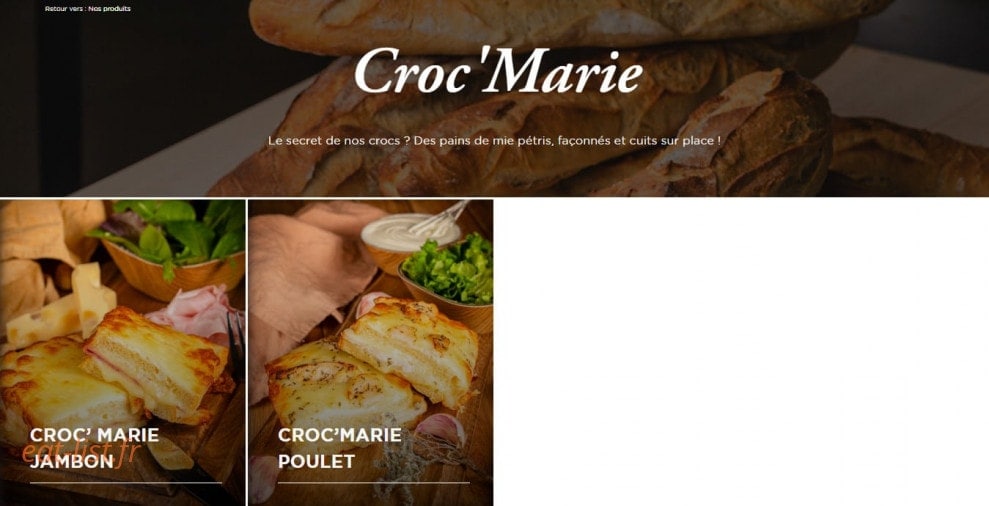 Boulangerie Marie Blachère — carte page 12