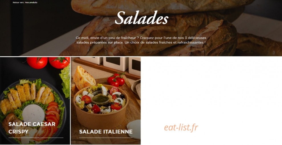 Boulangerie Marie Blachère — carte page 15