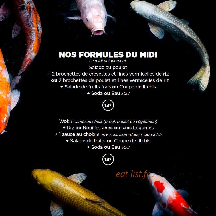 Côté Thaï — carte page 10