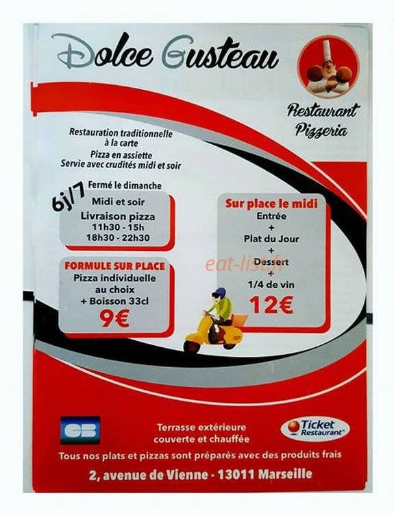 Dolce Gusteau — carte page 1