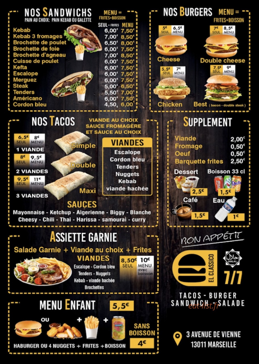 El Classico — carte page 2