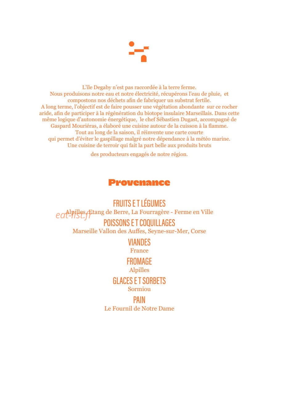 Île Degaby — carte page 7
