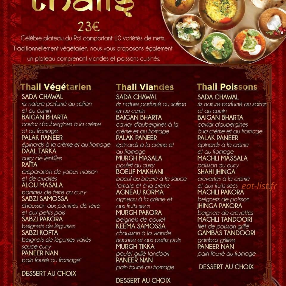 Indian palace — carte page 3