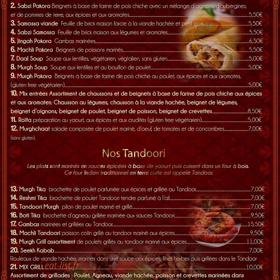 Indian palace — carte page 4