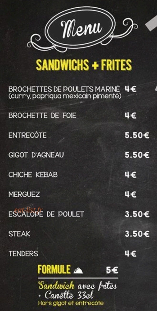 L'envie du burger — carte page 2