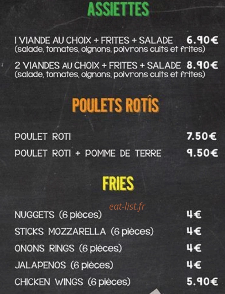 L'envie du burger — carte page 4