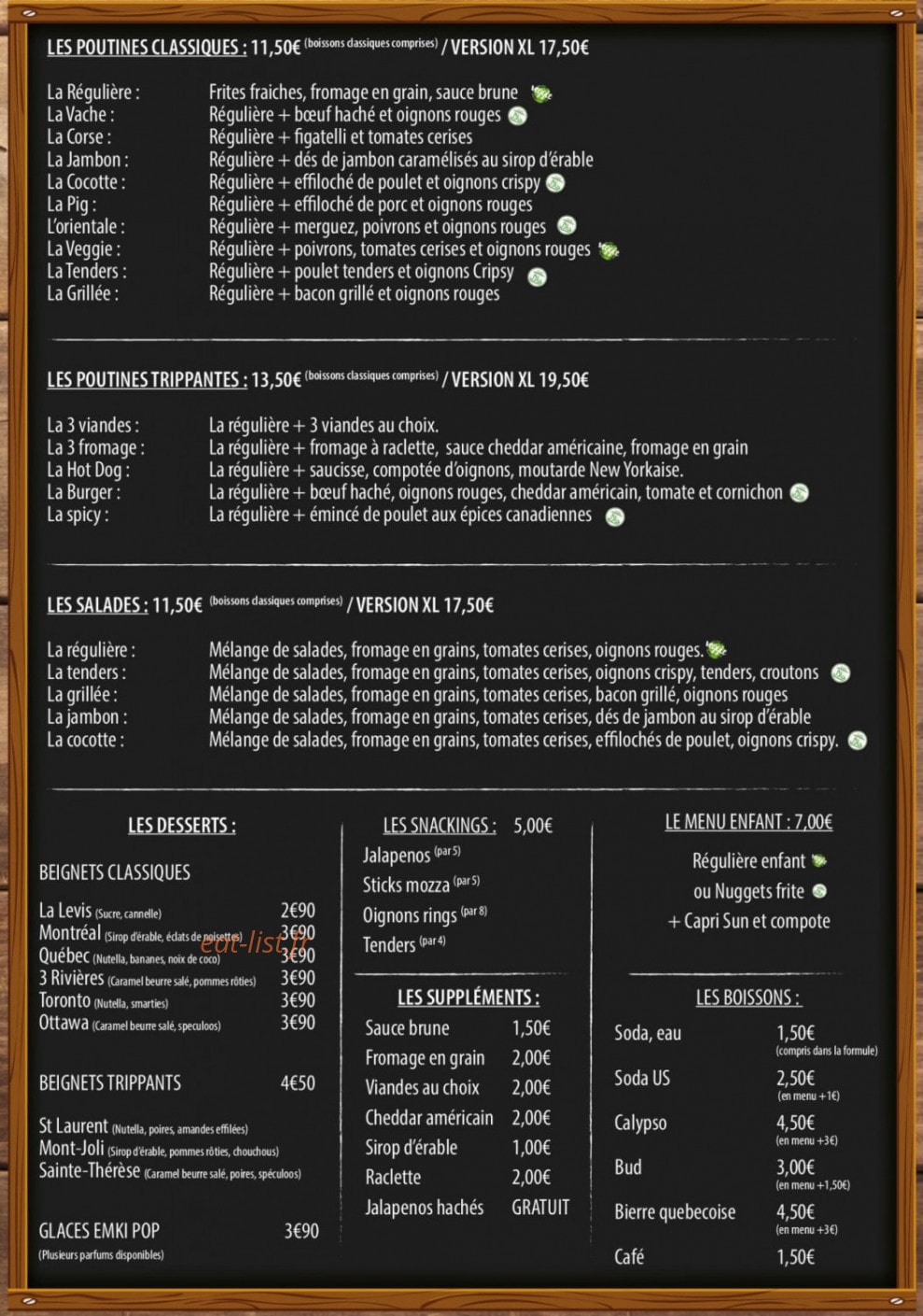 L'ère de la poutine — carte page 1