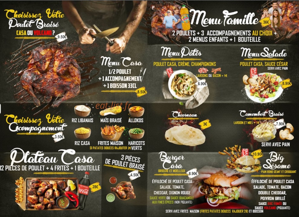 La Casa Braisee — carte page 2