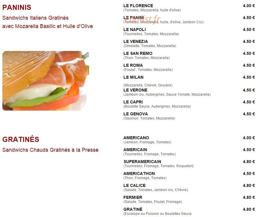 Le Calice — carte page 7