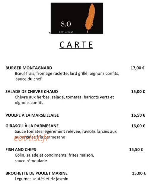 Le S.O — carte page 1