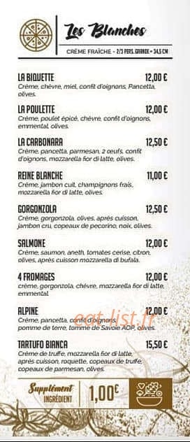 Les minots pizzaÏol's — carte page 3