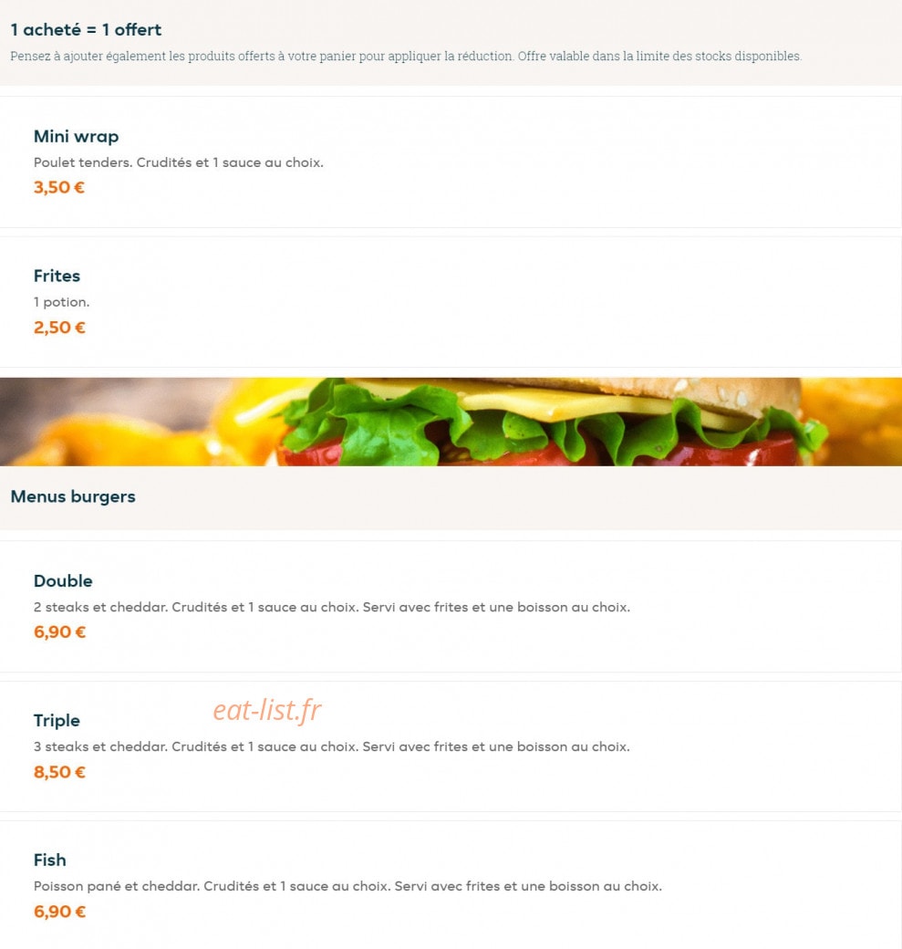 Manger moi — carte page 1