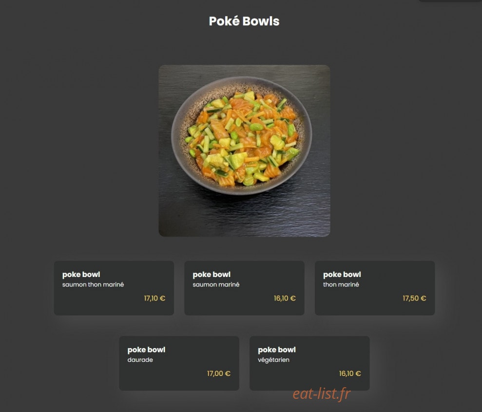 Mi sushi — carte page 9