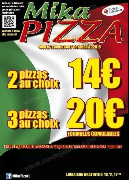 Mika Pizza à Marseille 11 Menu Et Photos 