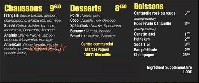 Mika Pizza — carte page 4