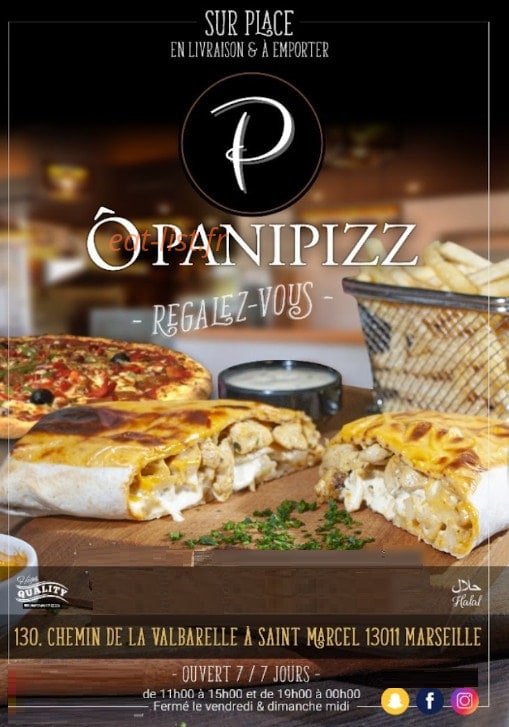 Ô Panipizz — carte page 1
