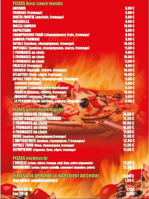 Pizza Franco — carte page 2