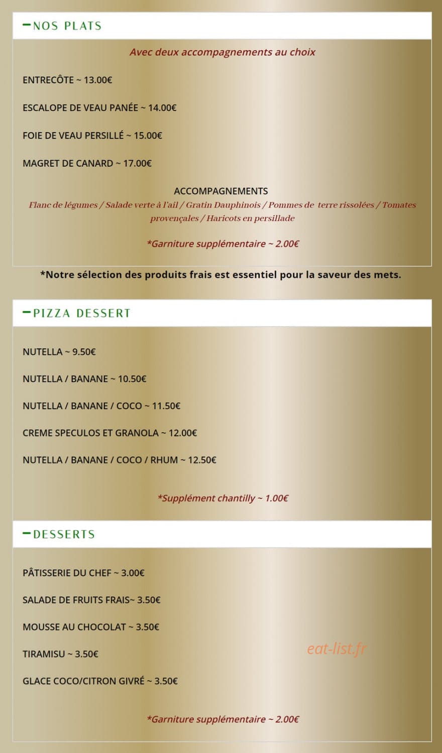 Pizzeria Trattoria Capodimonte — carte page 3
