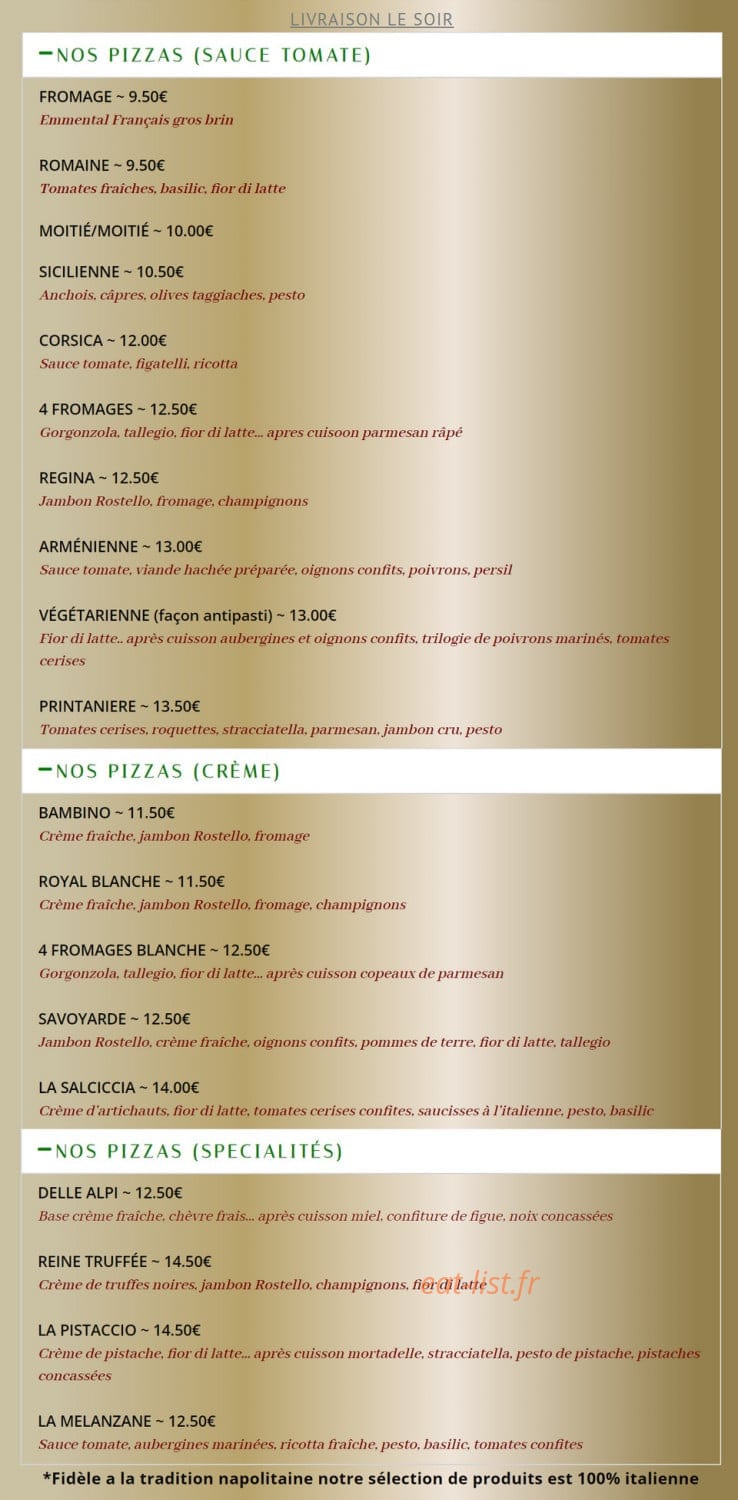 Pizzeria Trattoria Capodimonte — carte page 2