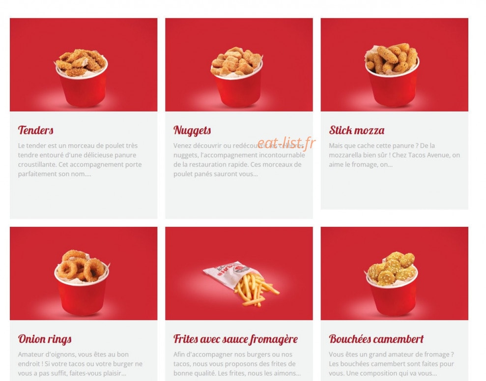 Tacos Avenue — carte page 4