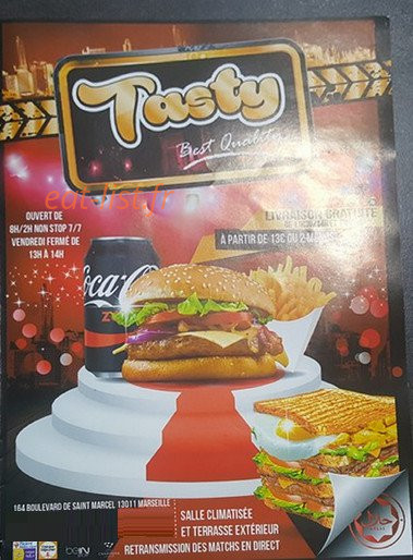 Tasty — carte page 1