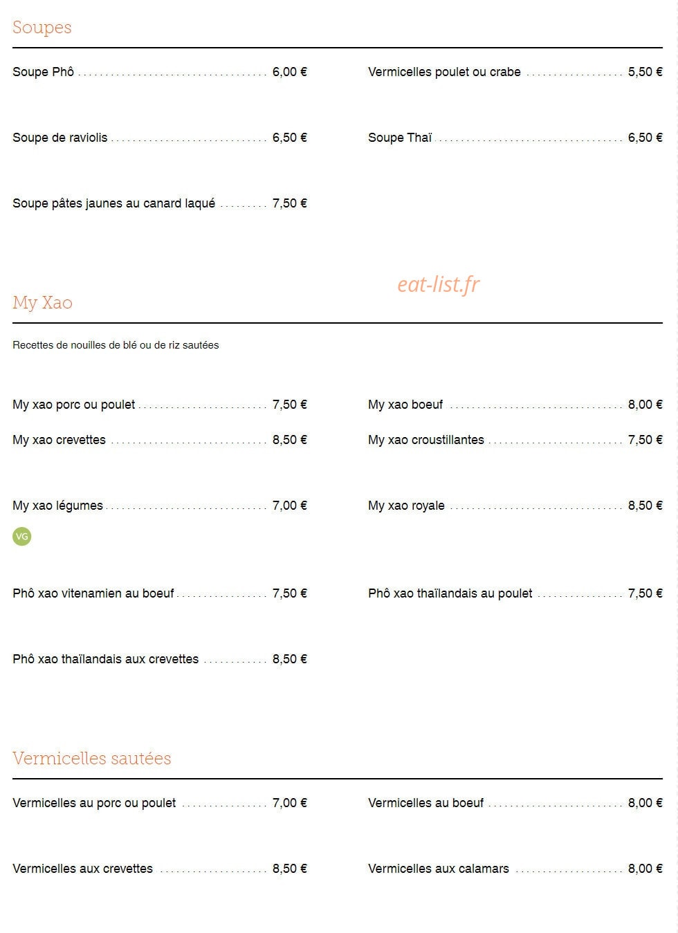 Allô Asia — carte page 2