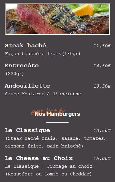 Brasserie le Terminus — carte page 4