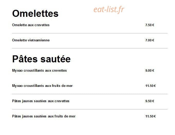 La Baguette Imperiale — carte page 13
