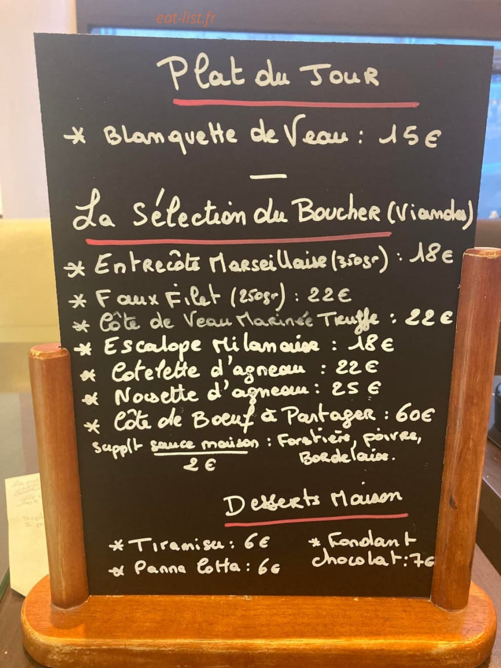 La table d’Hervé — carte page 2