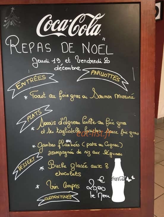 Le 555 - Restaurant — carte page 1