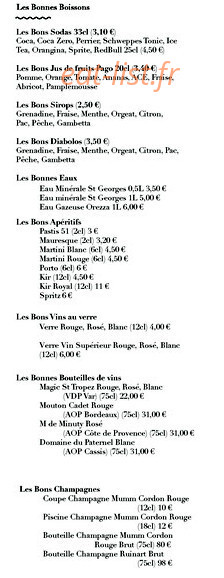 Le Bon Burger — carte page 3