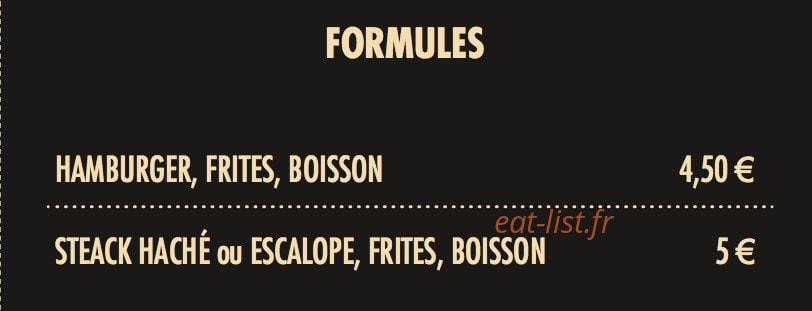 Most & Food — carte page 1