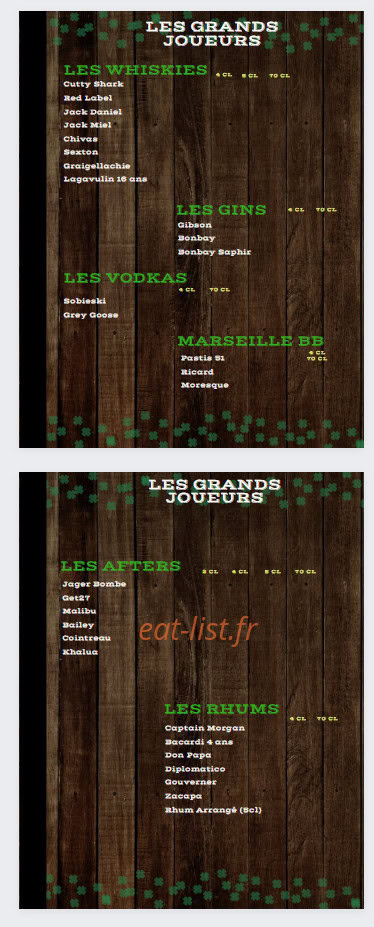 Oliver Pub — carte page 5