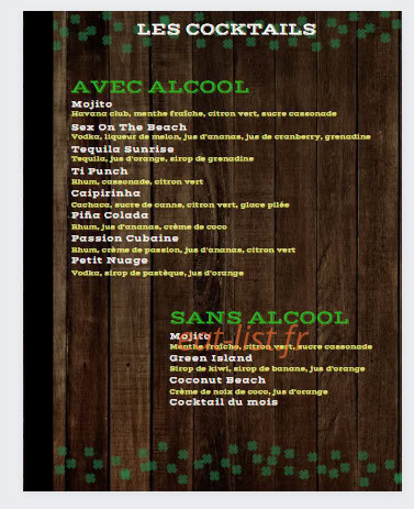 Oliver Pub — carte page 6