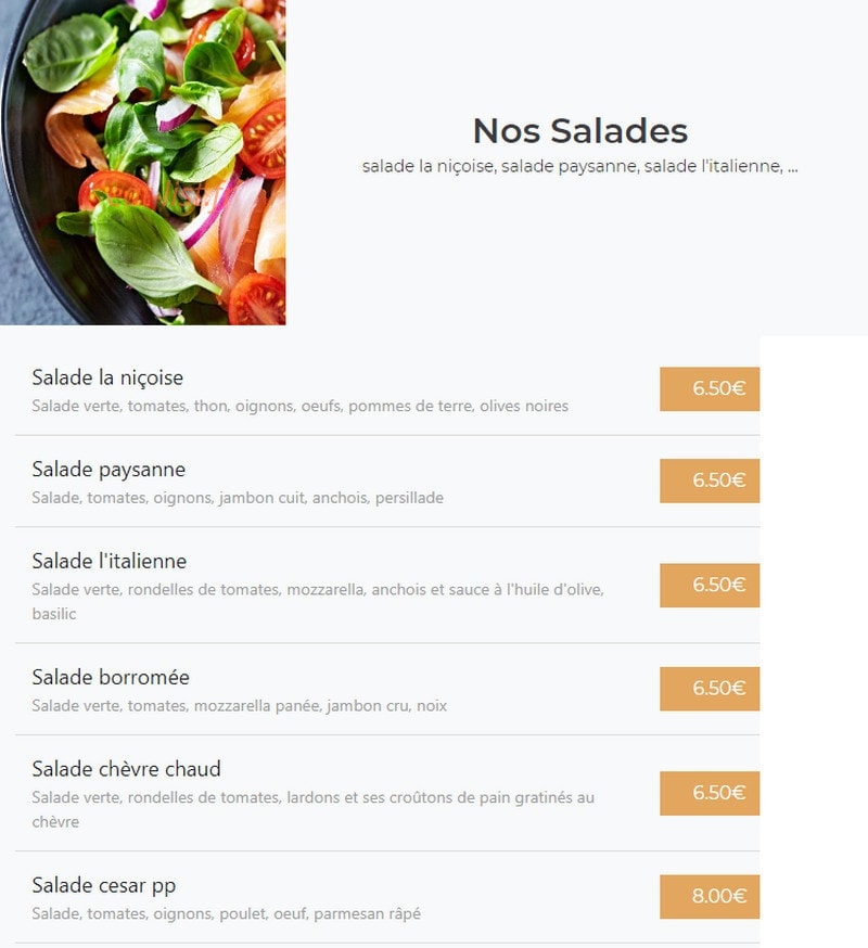 Pizza PP — carte page 8