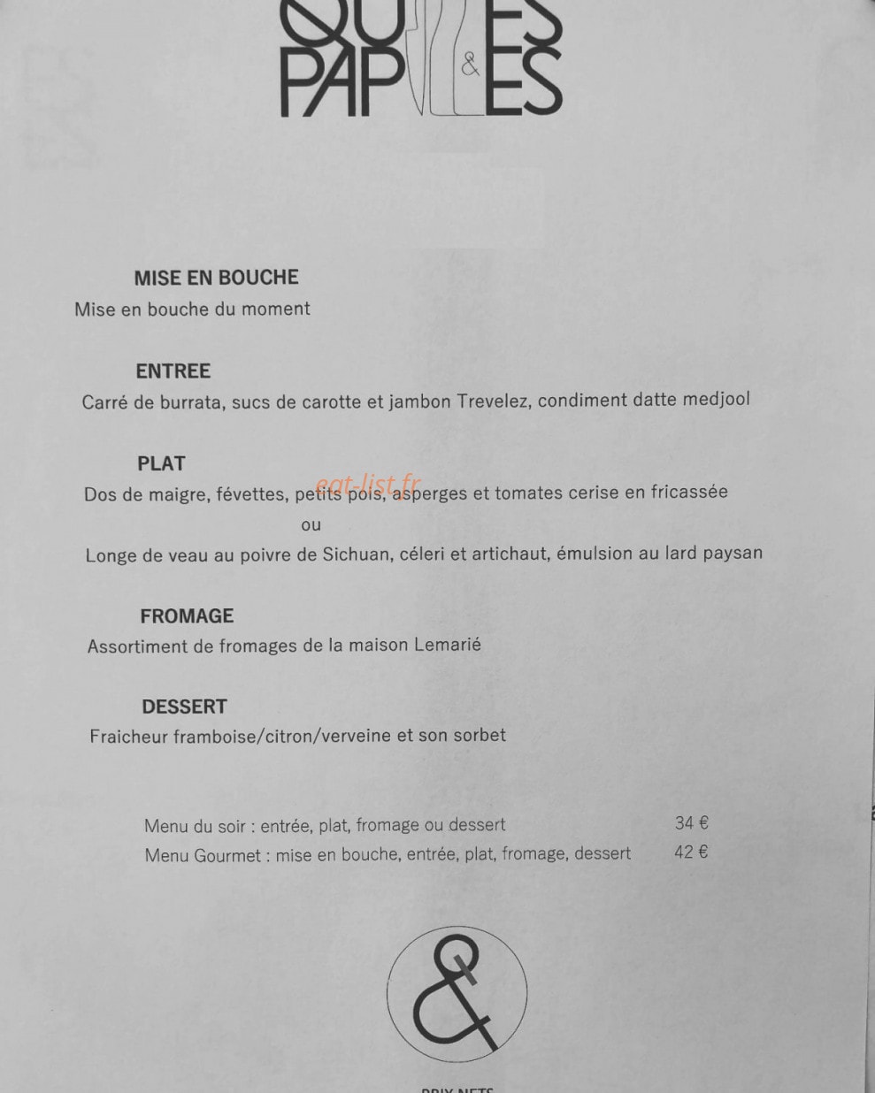Quilles et papilles — carte page 1