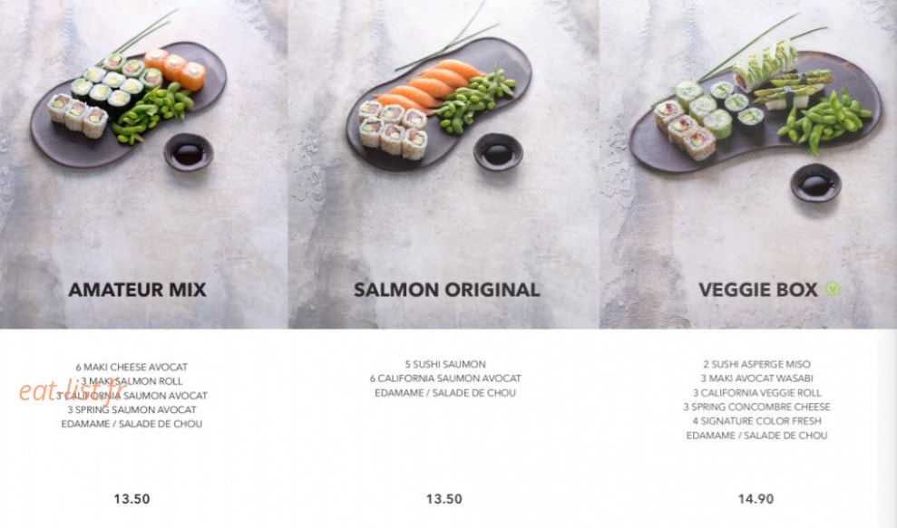 Sushi Shop — carte page 9
